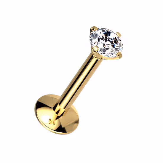 Großhandel Schmuck Titan-Zirkonia-Bolzenohrring