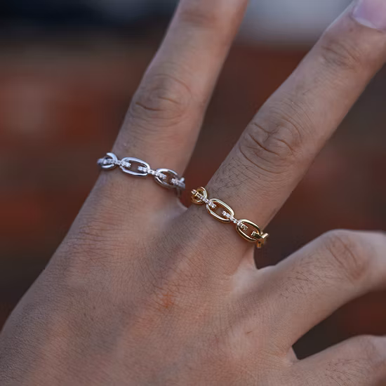 Modeschmuck, 18 Karat vergoldete Ringe für Damen und Herren, Eheringe, Verlobungsring, individuelles Design für Paare, feiner Ringschmuck aus 925er Sterlingsilber