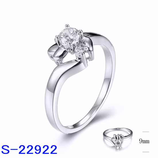 Birnenförmige 925er Silber CZ Vintage Verlobungsringe für Frauen